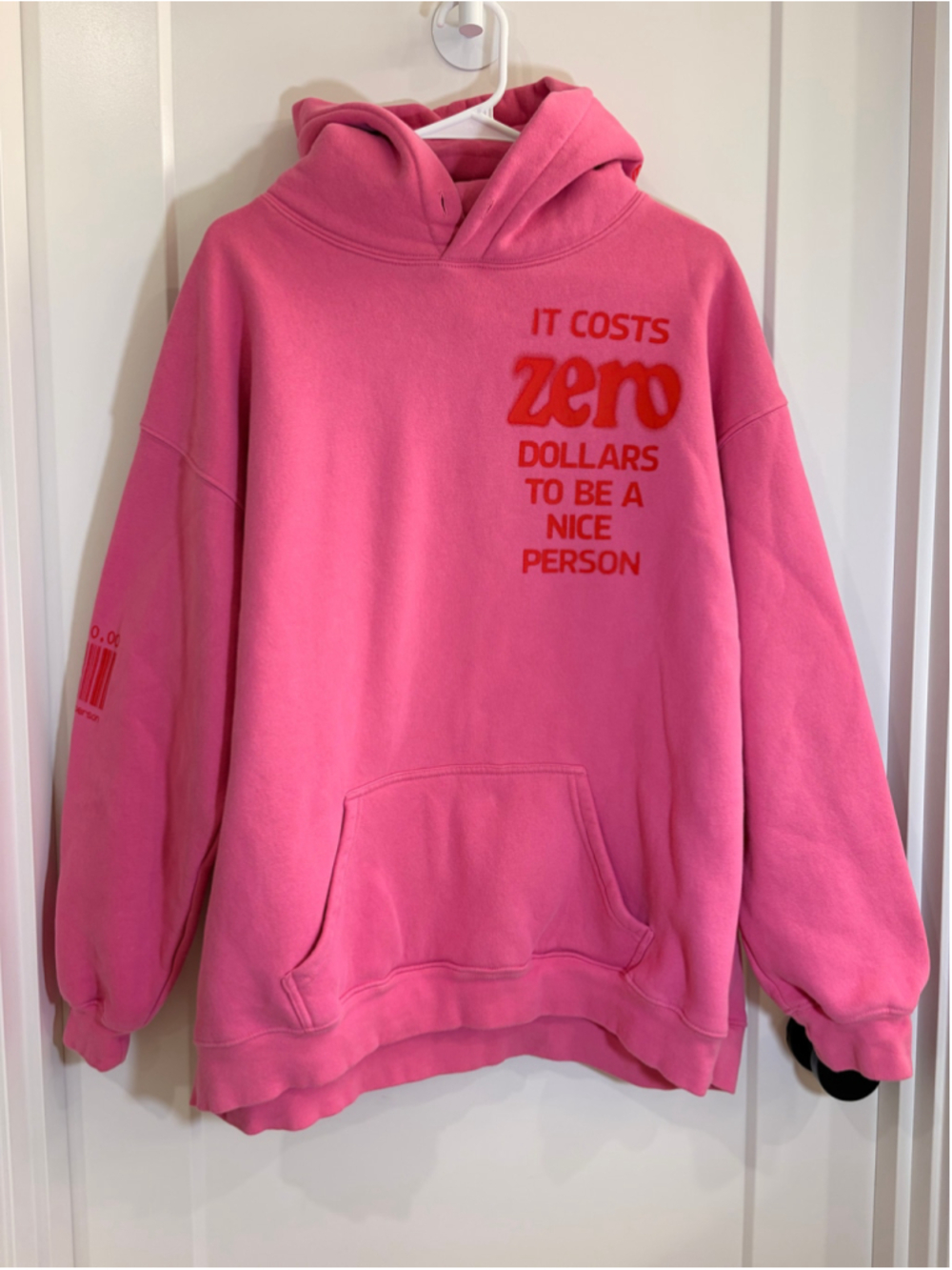 Women's The Mayfair Group It Costs Zero Dollars To Be A Nice Person Hoodie M/L